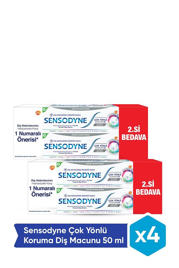 Sensodyne-All-Way Protection Tooth Paste 50 ml X 4 Pcs 1