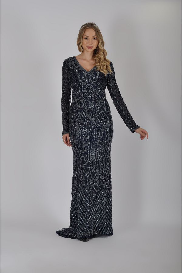 GATSBYLADY LONDON IVY Stone Detailed Hand Embroidered Dress Trendyol