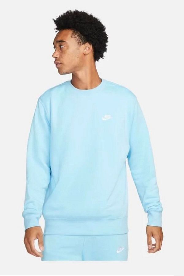 Nike Wishlist Nsw Club Fleece Crewneck Blue Chill White Bv2662 499 Men s Sweatshirt Trendyol