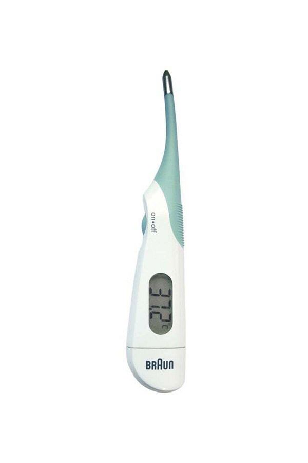 Braun-Digital Stick Thermometer Fast 10sec, Fever Alarm, Extra Gentle flexible tip, Memory - PRT1000 1