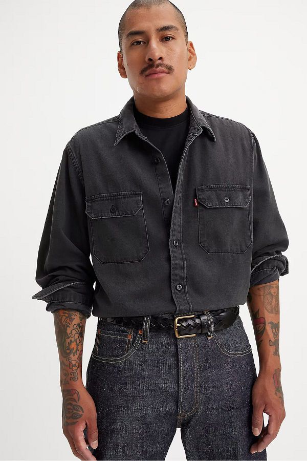 Levi s Cotton Relaxed Fit Denim Shirt Men s DENIM SHIRT 19573 Trendyol