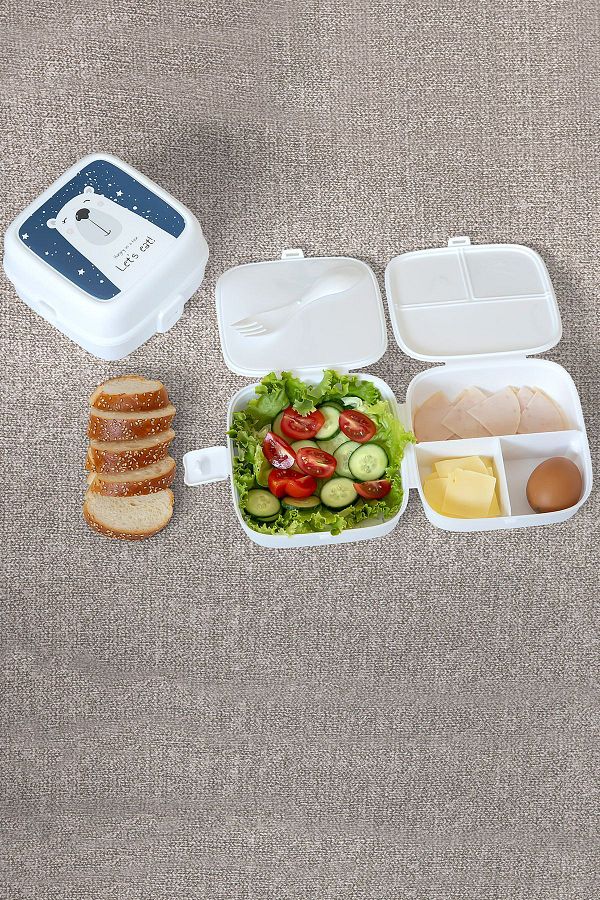 KORUCA-Gondola Lunch Set 4 Compartments Lunch Box Children's Breakfast School Picnic Food Bag 1