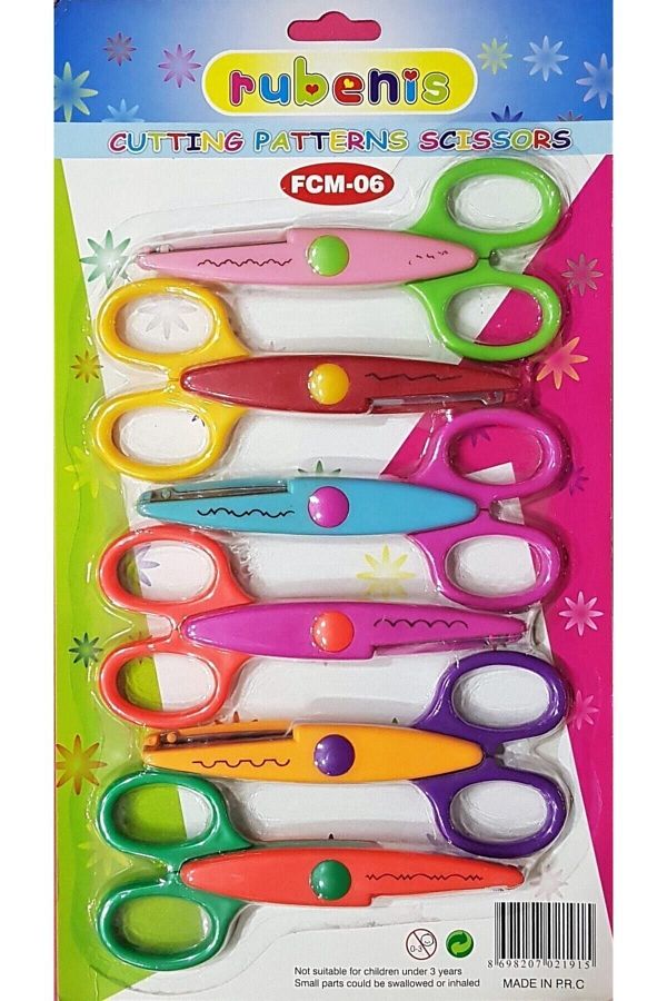 Rubenis-6 Different Cut Shaped Scissors Set 1