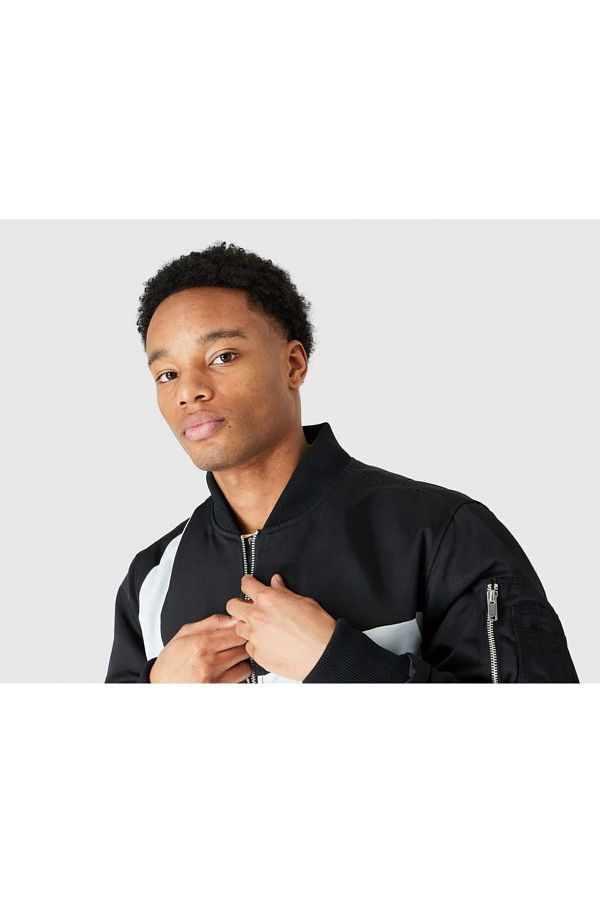 Nike Sportswear Swoosh Therma fit Synthetic fill Reversible Bomber Full zip Men s Coat Loose Fit Trendyol