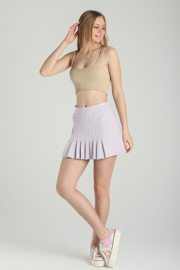 Kallisto Lilac Pleated Tennis Skirt Trendyol