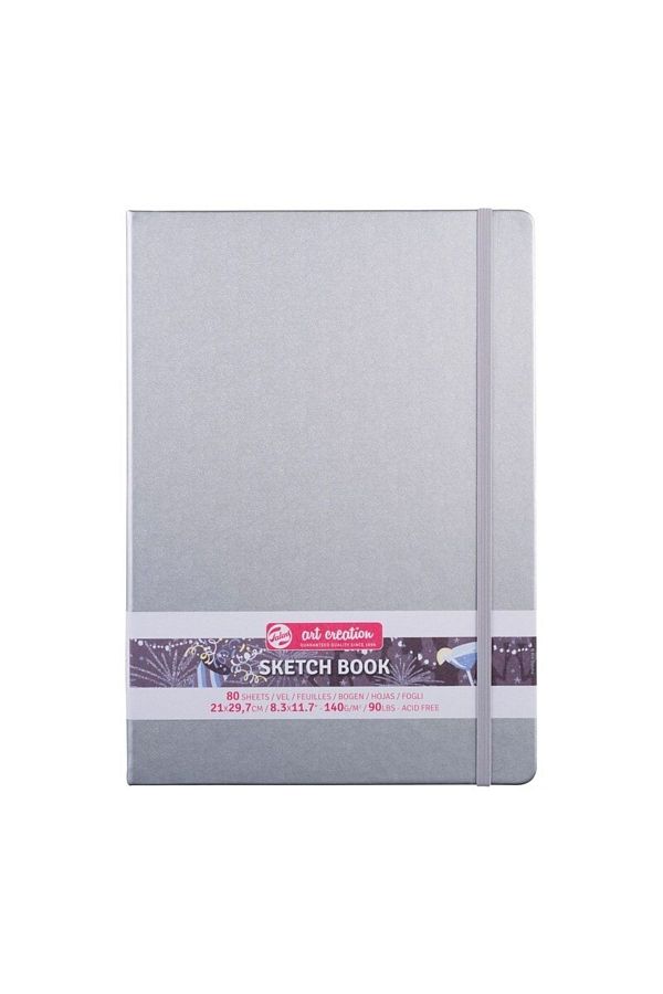Talens-Art Creation Sketchbook Shiny Silver 21x30cm 140gr 80 Sheets 1
