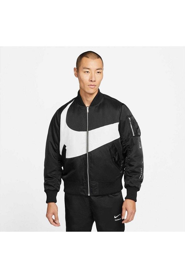 Nike Sportswear Swoosh Therma- Double Sided Bomber Jacket (Loose Fit -  Loose Cut) - Trendyol