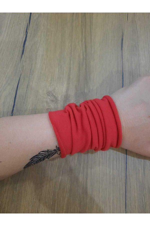 A Bunch-Red Sports Wrist Bandana - Hand Wrist Bandage 1