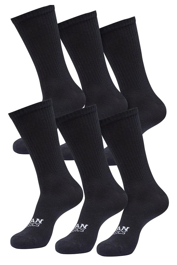 Urban Classics-Unisex Einfache Flachstricksocken 6er-Pack 1