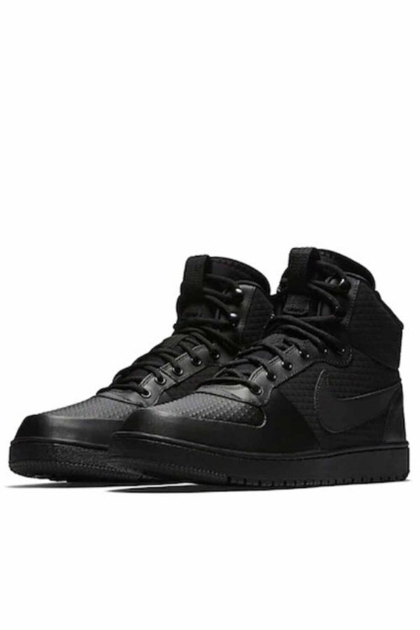 Nike Men s Black Court Borough Mid Winter Sneakers Boots Aa0547 002 Trendyol