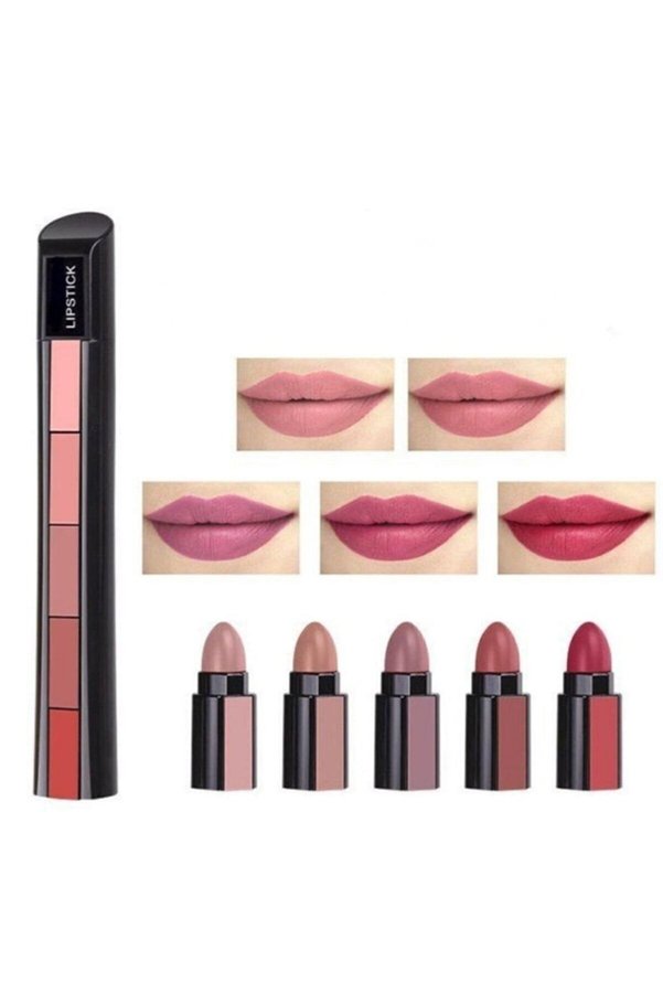 Generic Brands Matryoshka Pencil Model Lipstick Set of 5