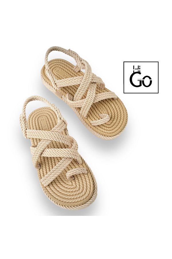 higo High Sole Rope Style Men s Sandals Trendyol