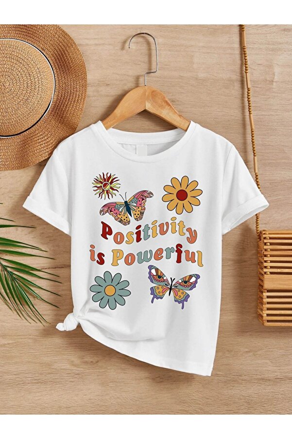 VASK Unisex Rahat Kalıp Pamuklu Baskılı Siyah Çocuk T-shirt
