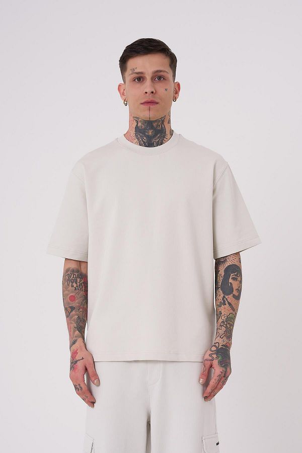 Machinist-Ανδρικό μπλουζάκι No Name Basic Relaxed Grey 1