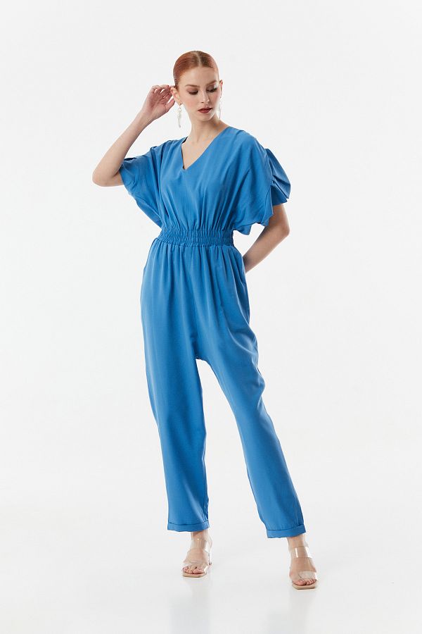 1901 ruffle sleeve jumpsuit clearance