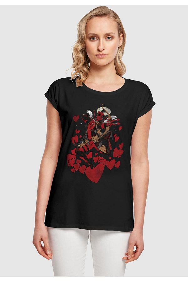 ABSOLUTE CULT Damen Ladies Deadpool Love Angel T Shirt Trendyol