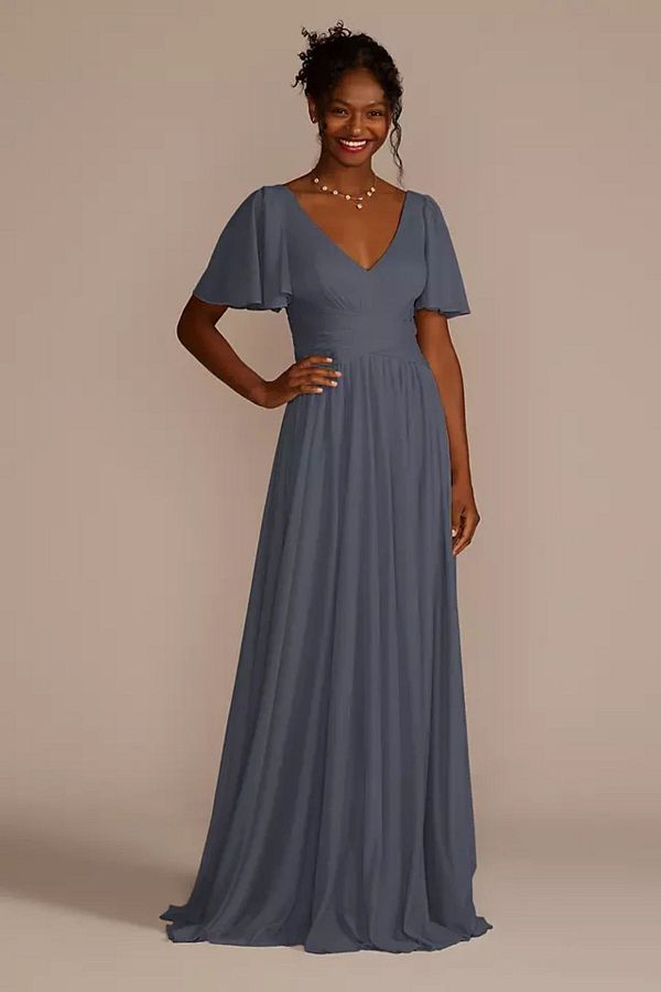 Dark gray long gown hotsell