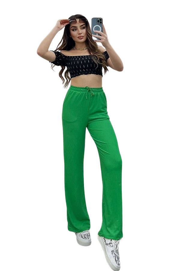 Wide leg flowy trousers cheap