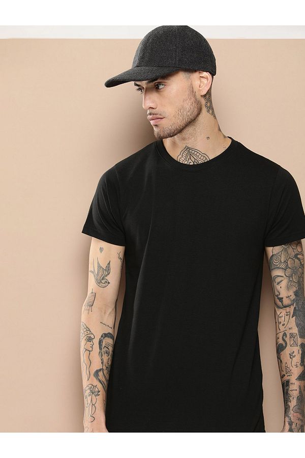Difference of Opinion By Styli-Plain Regular Fit T-Shirt 1