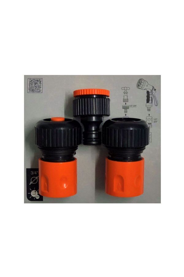 YDGR-MD 316 3/4 HOSE TAP CONNECTOR SET OF 3 1