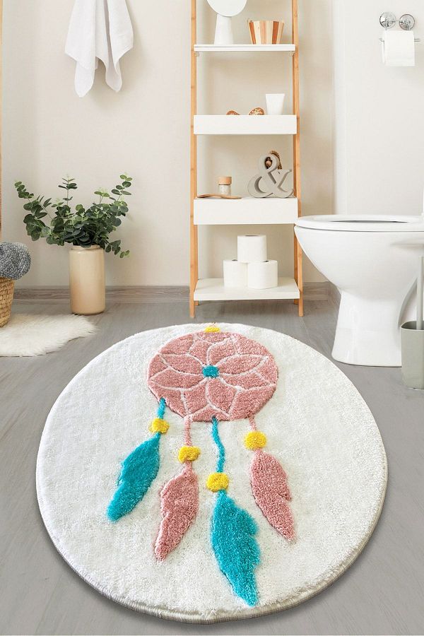 Chilai Home-Covor de baie Dream White 90x90 Cm Covoraș Acrilic 1