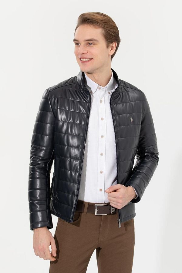Us polo assn leather jacket outlet