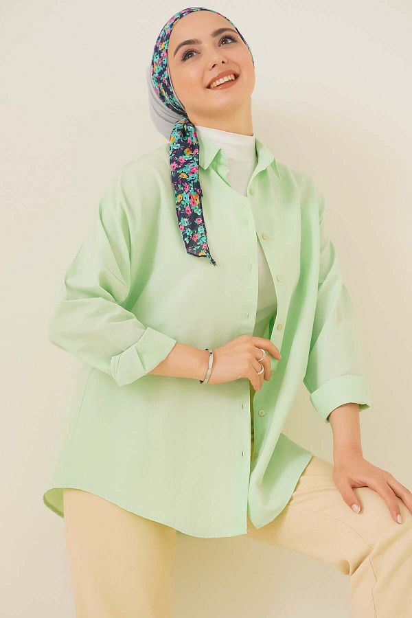 Bigdart-103901 Oversize Basic Hidzsáb ing - E.green 1