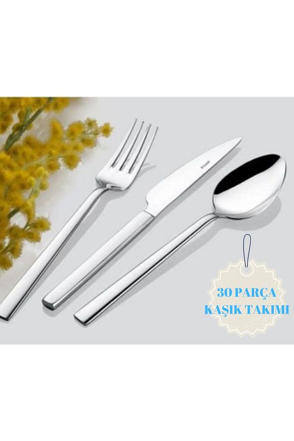 İnter-Steel Nile Model 30 Piece 6-Person Fork Spoon Set 1