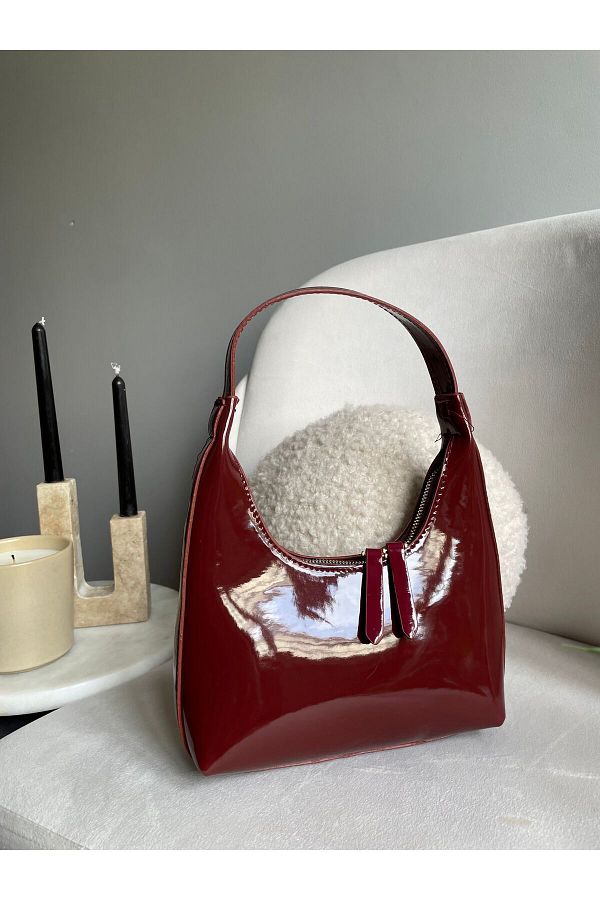 SENUO-Patent Leather Handbag - Comfortable and Stylish Design 1