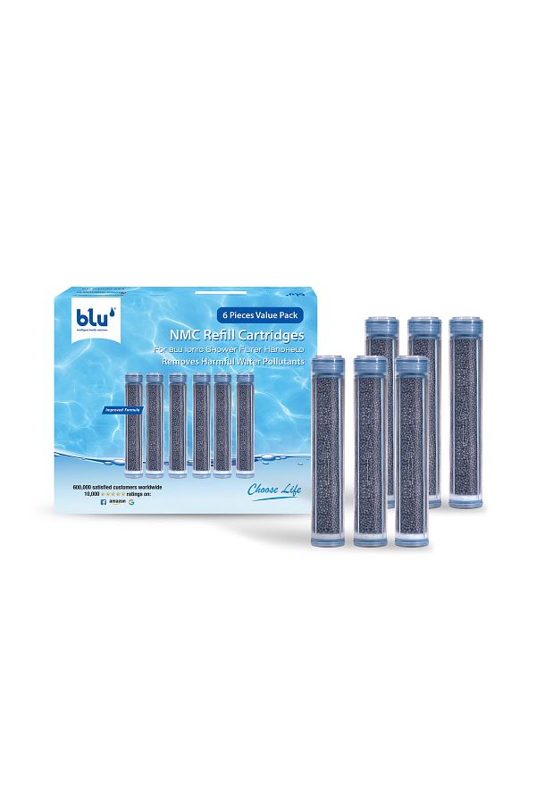 Blu Intelligent Health Solutions-Blu Nmc Refill Cartridge For Blu Ionic Shower Filter - Handheld - Combo Pack (6 Piece Value Pack) 1