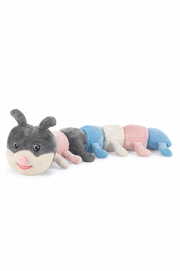 GRAN TOYS Oyun Ve Uyku Arkadaşı Peluş Tırtıl 85cm-pembe