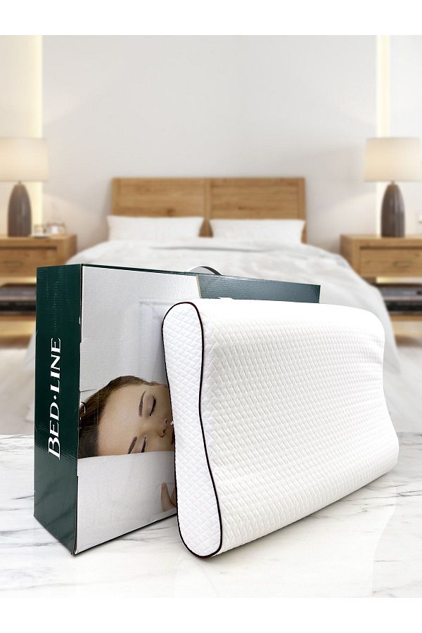 BED L NE Bedline Visco Double Comfort Pillow with Double Neck Support 38 54 12 13 cm Trendyol