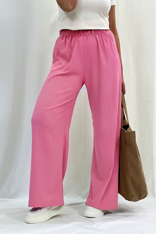 Pink flowy pants hotsell