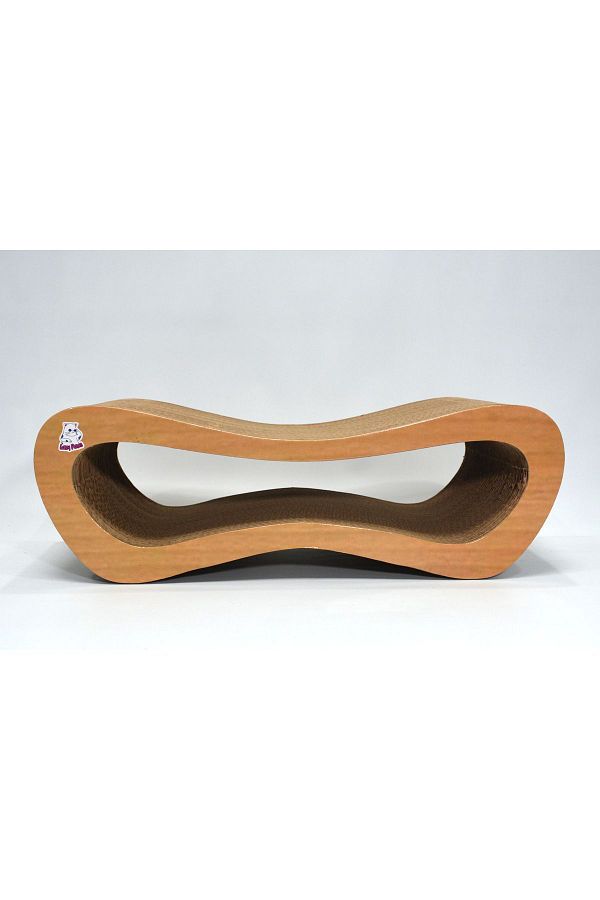 Lazy Paws-Cat Scratching Sofa – Cardboard Scratching – Horizontal Scratching - Medium (51X24X17 cm) - Wood 1