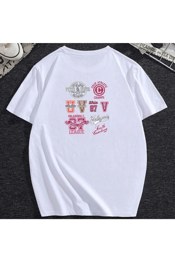 MODADEER-Unisex Multiple Back Print Oversize Tshirt 1