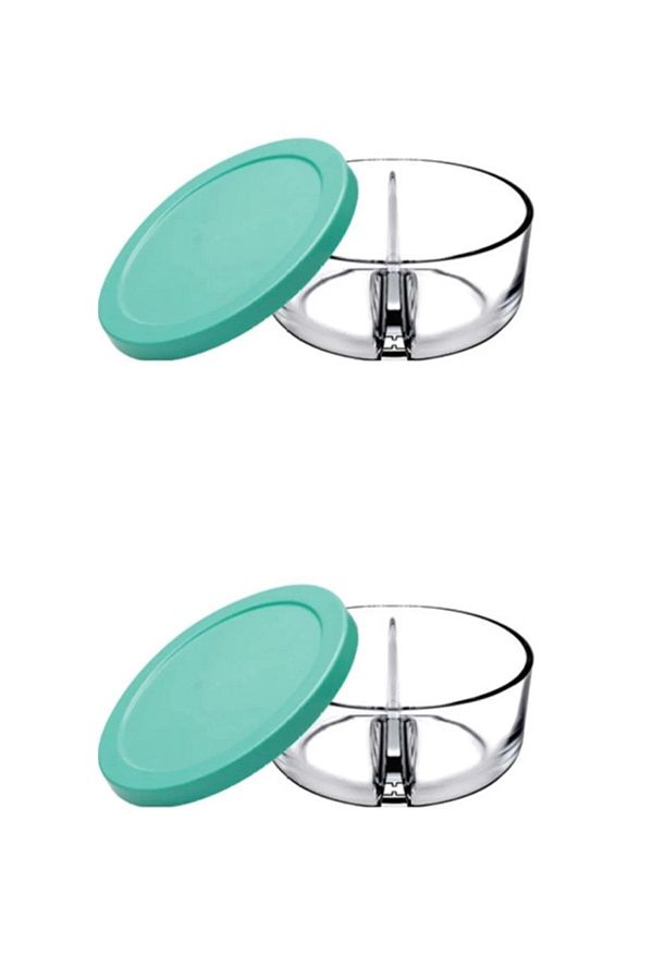 Paşabahçe-530683 2 Compartments Breakfast Storage Container Set with Polar Lid 1