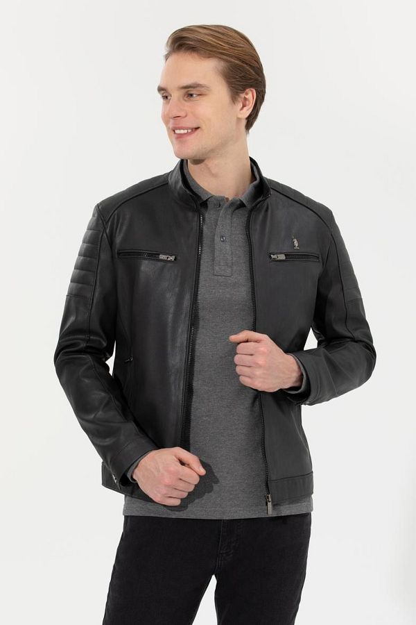Us polo leather jacket price online