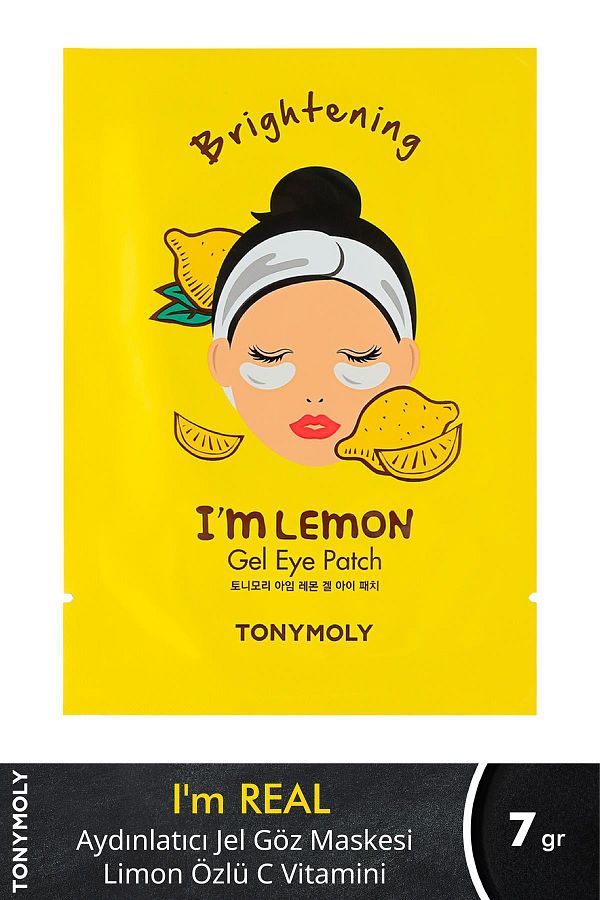 TONYMOLY-قناع العين آي ريل جل الليمون لتفتيح البشرة (قطعة واحدة) 1