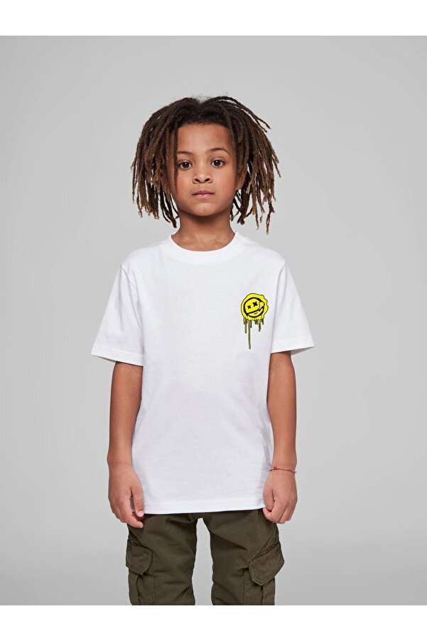 VASK Çocuk Oversize Unisex Future Pamuklu Bisiklet Yaka Tişört