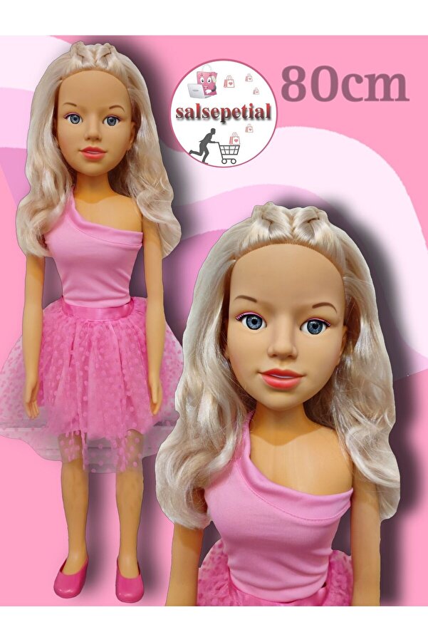 Salsepetial Büyük Boy Et Bebek 80 cm Yürüyüş Arkadaşım Clara Bebek 80 cm Oyuncak Bebek