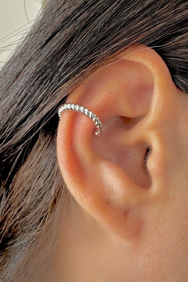 MAZEN Fake Twisted Ring Earcuff Cartilage Earrings That Doesn t Need Holes Trendyol