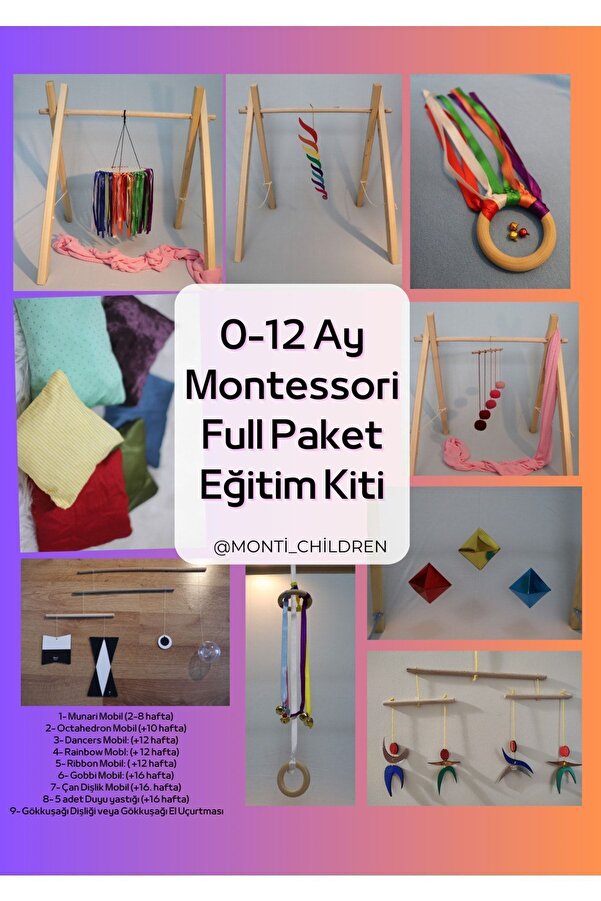 monti children 0-12 Ay Montessori Eğitim Kiti