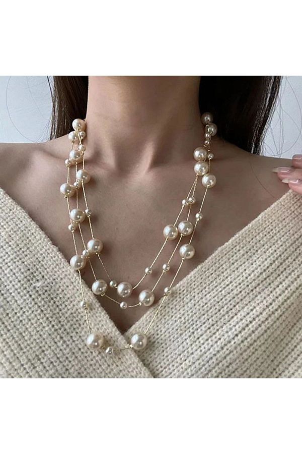 Stylish pearl necklace deals