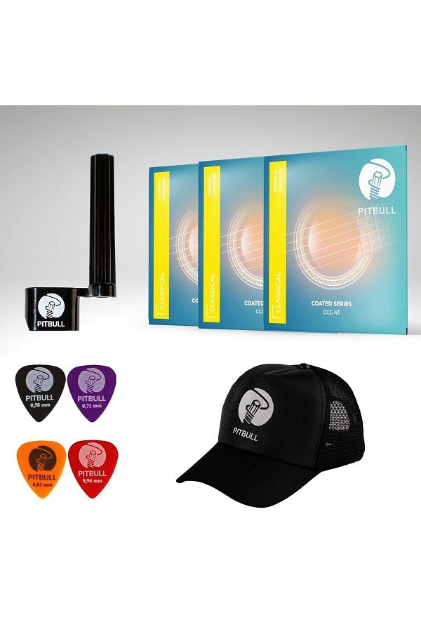 PİTBULL-Coated Series Classical Guitar String 3Lioş Set Normal Tension (String Winder Cap) 1
