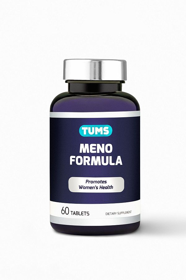 Tums-Meno Formula - Leaf, Soy, Primrose Oil and Dong Quai 60 Capsules 1