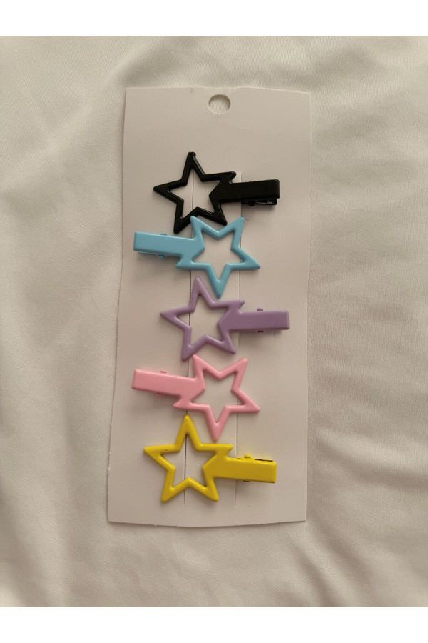 Planet Butik-Set of 5 Colorful Star Side Buckles 1