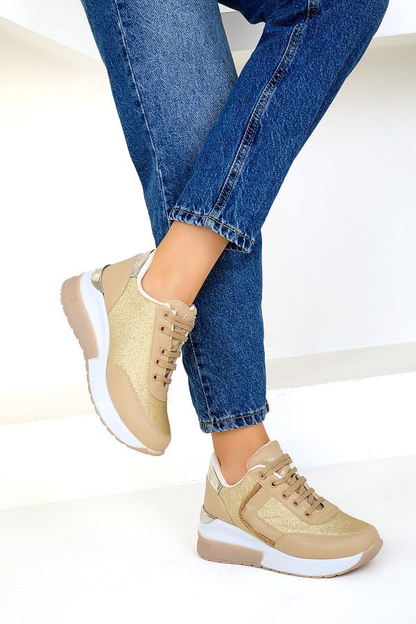 SOHO 19439 Model Number Gold Women s Sneakers Trendyol