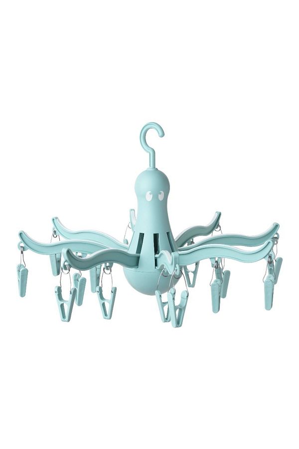 IKEA-Pressa Clothes Drying Rack 16 Pieces Clothes Dryer with Latch - Turquoise 1