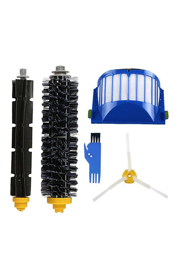 FilterHauz-I-robot Roomba 605 606 - 4 Piece Compatible Replacement Filter and Brush Set 1
