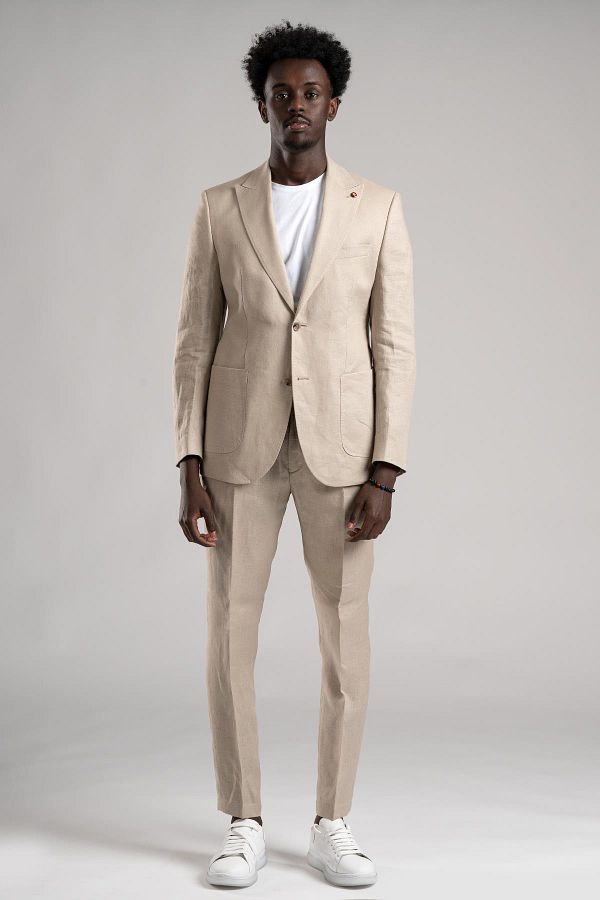 Sır-SIR Regular Fit - Half Lined 100% Linen Suit 1